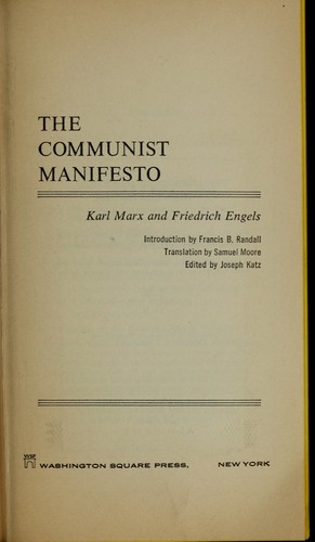 Karl Marx: The Communist manifesto (1964, Monthly Review Press)