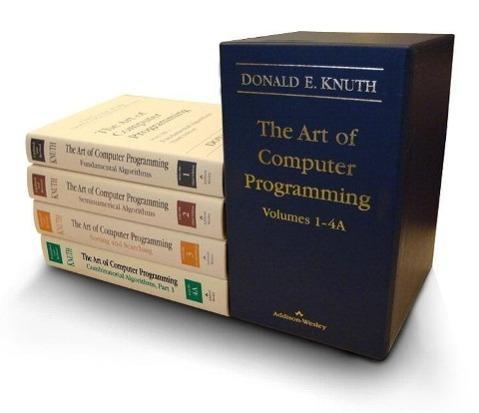 Donald Knuth: The Art of Computer Programming  - 4 volumes